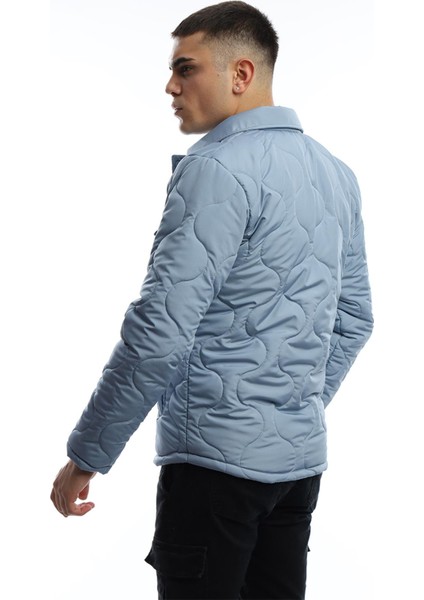 Erkek Regular Fit Mont Mavi