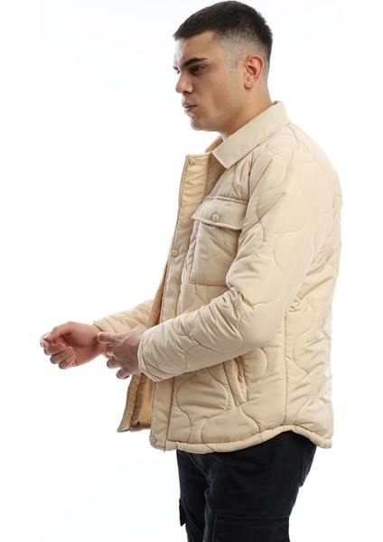 Erkek Regular Fit Mont Ekru fiyatları