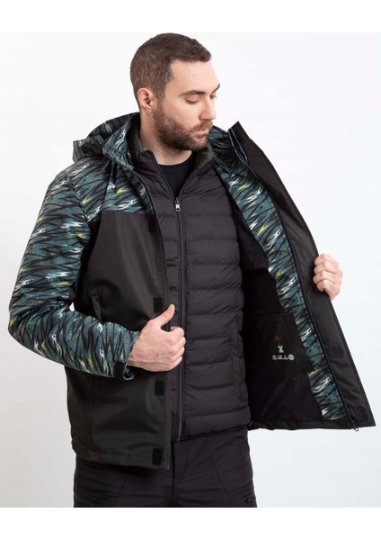 VAV Wear 4ın1 Outdoor Tactical Çift Taraflı Mont Yağmurluk Su Geçirmez Leke Tutmaz Rüzgar Geçirmez Rüzgarlık Erkek Mont 3TECH02