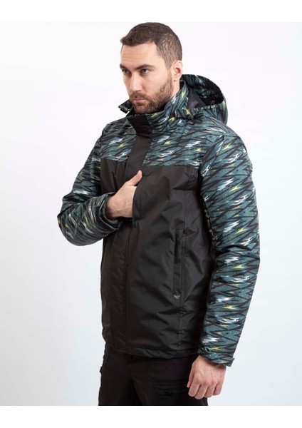 VAV Wear 4ın1 Outdoor Tactical Çift Taraflı Mont Yağmurluk Su Geçirmez Leke Tutmaz Rüzgar Geçirmez Rüzgarlık Erkek Mont 3TECH02