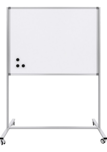 90X120 cm Mıknatıslı Yüzey Manyetik -Tekerlekli Ayaklı Yazı Tahtası SABIT-PAN565