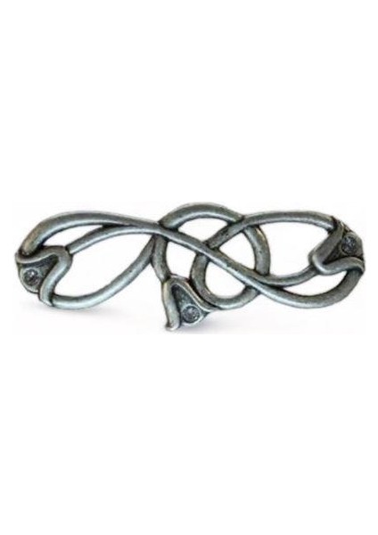 Top Impex Kulp Swarovski Antik Gümüş 128 mm