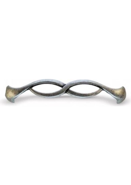 Top Impex Kulp Antik Gümüş Yonca 128 mm