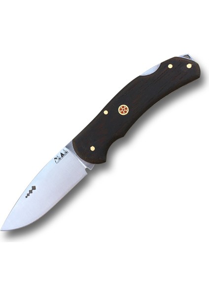 Piknik Çakısı Kamp Bıçağı Katlanabilir Çakı Outdoor Bıçak Deri Kılıf Hediyeli Venge Ağacı Saplı 21CM