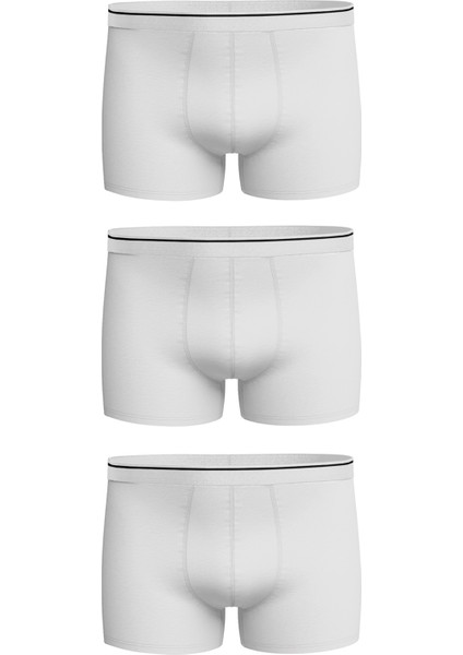 Erkek 3 Adet Likralı Slim Fit İnce Kumaş Günlük Kullanıma Uygun Özel Paketinde Ekonomik Boxer