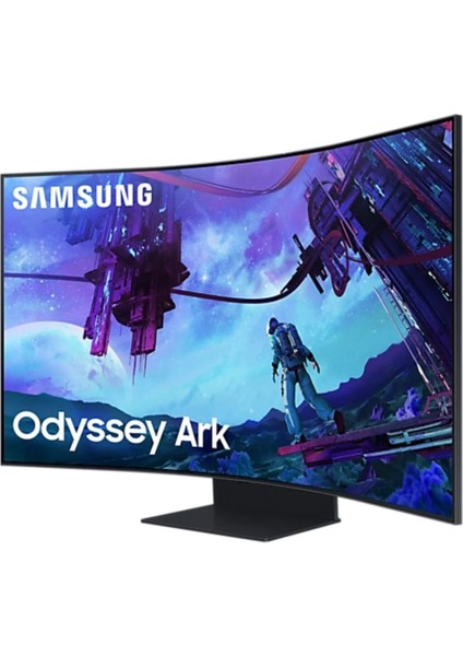 Odyssey Ark LS55CG97WNUXUF 55 Inç UHD 165Hz 1ms Pivot Asansör Multi View HDR10+ 1000R Kavisli Kokpit Quantum Mini LED Smart Gaming Hub Monitör