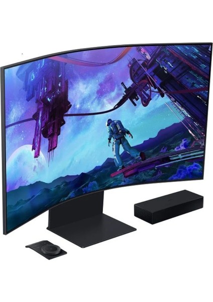 Odyssey Ark LS55CG97WNUXUF 55 Inç UHD 165Hz 1ms Pivot Asansör Multi View HDR10+ 1000R Kavisli Kokpit Quantum Mini LED Smart Gaming Hub Monitör