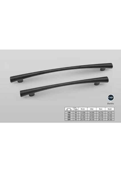 Kulp Bambu 192MM Siyah fiyatları