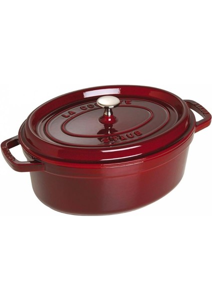 La Cocotte Oval Döküm Tencere Bordo 28Cm