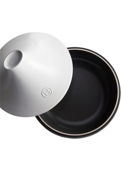 İnduksiyon Uyumlu Tajin 32cm 4 L Slate Beyaz Kapaklı/Slate fiyatları