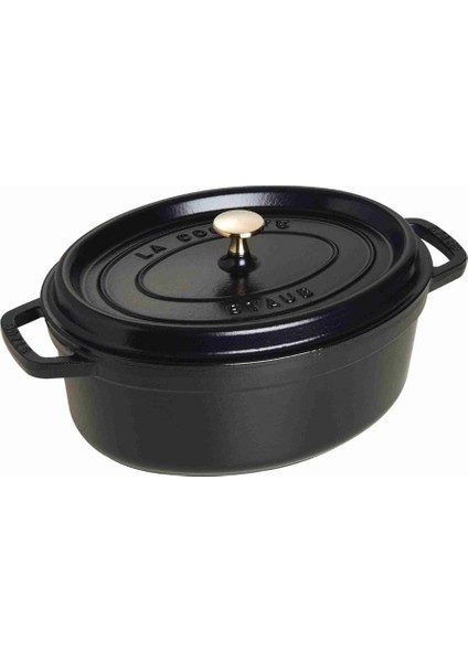 La Cocotte Oval Döküm Tencere Siyah 29Cm