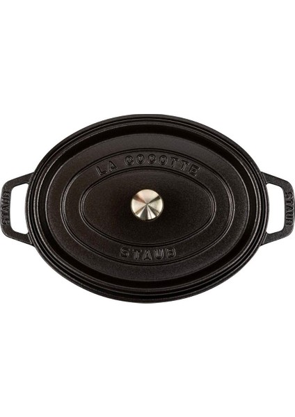 La Cocotte Oval Döküm Tencere Siyah 29Cm modelleri