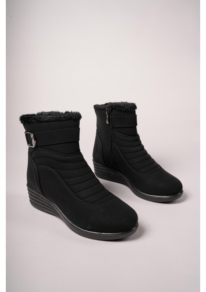 Moilsia Kadın Fermuarlı Bot 0012811MAT Siyah fiyatları