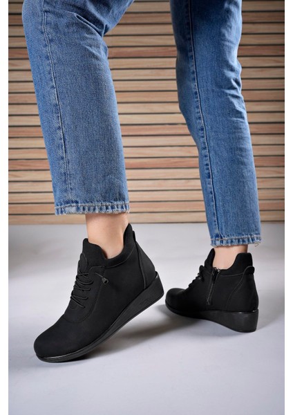 Anne Lastikli Bot 0012700MAT Siyah indirimleri