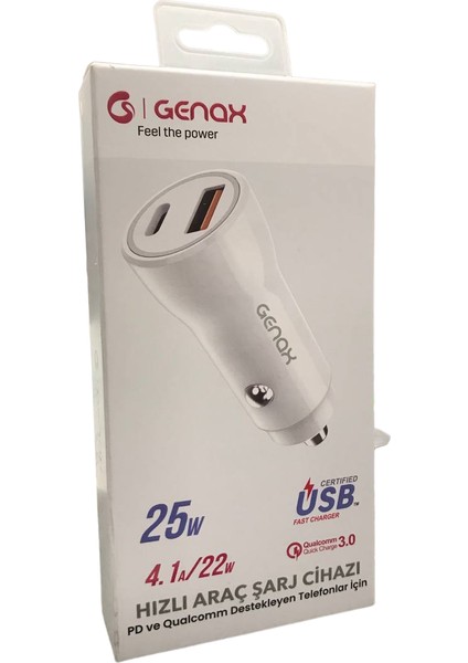 GNX-013 Pd 25W Araç Şarj Başlık