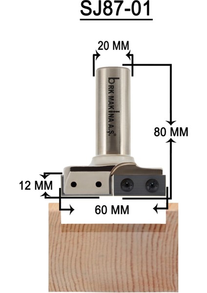 60MM Tarama Değiştirilebilir Jiletli Sap SJ8701
