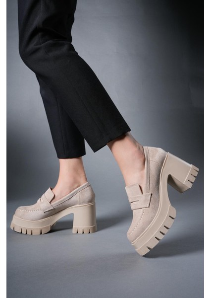 Syagroth Kadın Loafer 0012506BEJ Süet fiyatları