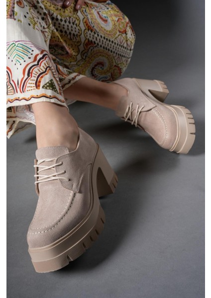 Enyfsera Kadın Loafer 0012507BEJ Süet indirimleri