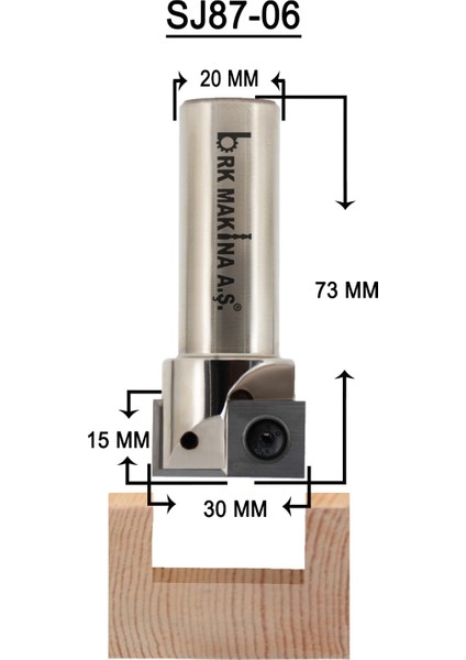 30mm Tarama Değiştirilebilir Jiletli Sap SJ8706
