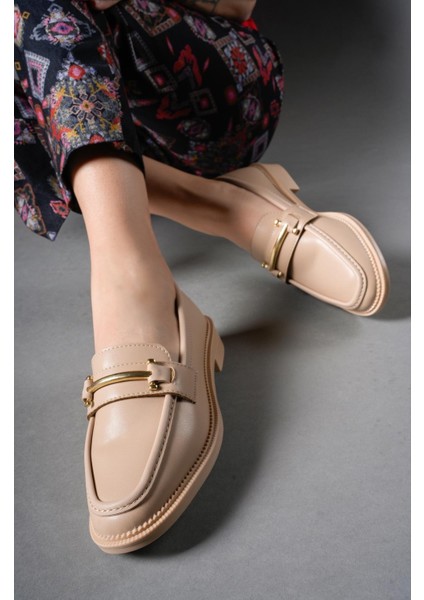 Esvaqua Kadın Loafer 0012102NUDE