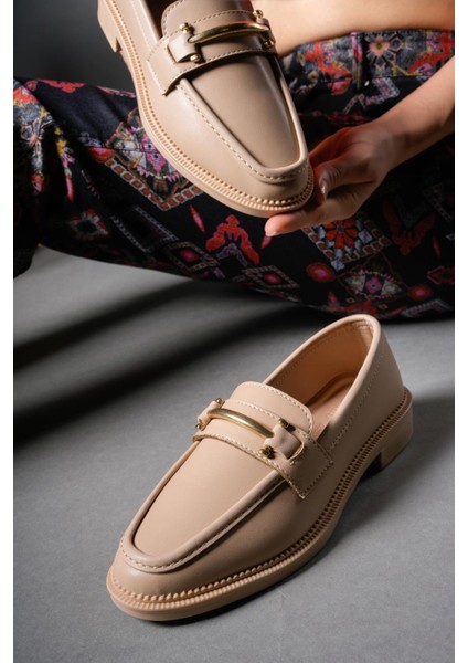 Esvaqua Kadın Loafer 0012102NUDE