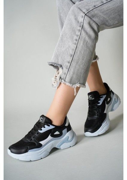 Kadın Sneaker 0012152SIYAH Beyaz Mavi