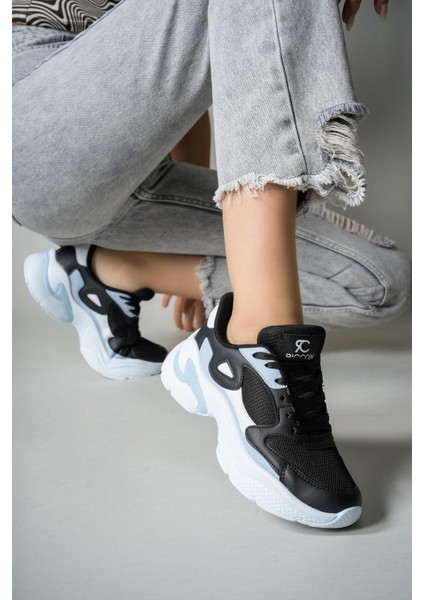 Kadın Sneaker 0012152SIYAH Beyaz Mavi