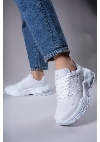 Delossiel Kadın Sneaker 0012159BEYAZ indirimleri