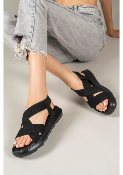 Kadın Sandalet 00121460SIYAH fırsatları