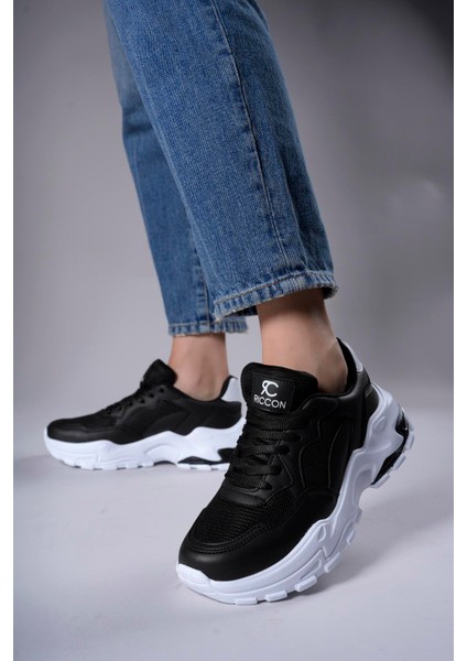 Delossiel Kadın Sneaker 0012159SIYAH Beyaz