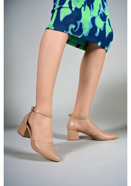 Kadın Topuklu Ayakkabı 00123801NUDE Cilt
