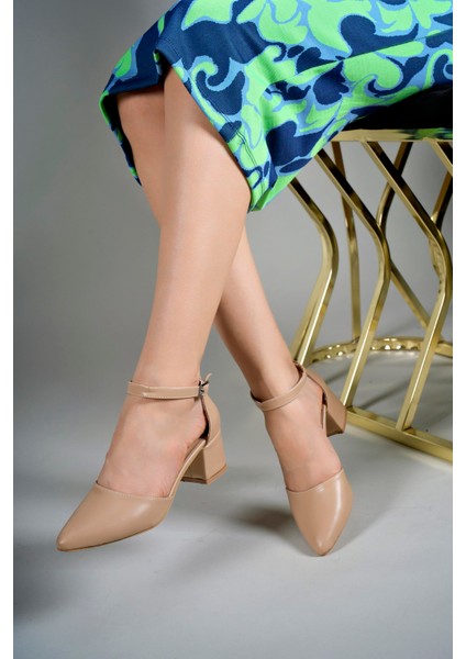 Kadın Topuklu Ayakkabı 00123801NUDE Cilt modelleri