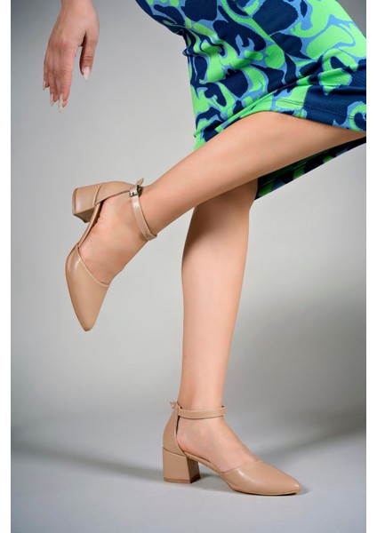 Kadın Topuklu Ayakkabı 00123801NUDE Cilt indirimleri