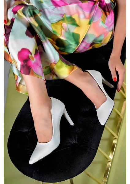 Adrora Kadın Topuklu Ayakkabı 0012783TEN Cilt modelleri