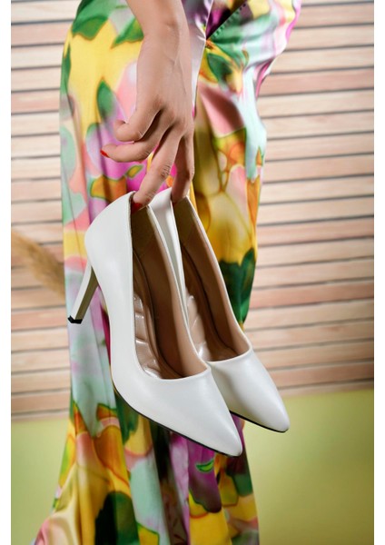 Adrora Kadın Topuklu Ayakkabı 0012783TEN Cilt indirimleri