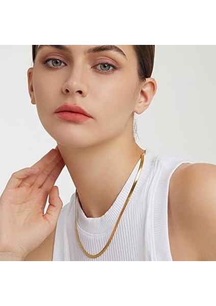 14 Ayar Altın Italyan Ezme Zincir Kolye 2 mm indirimleri