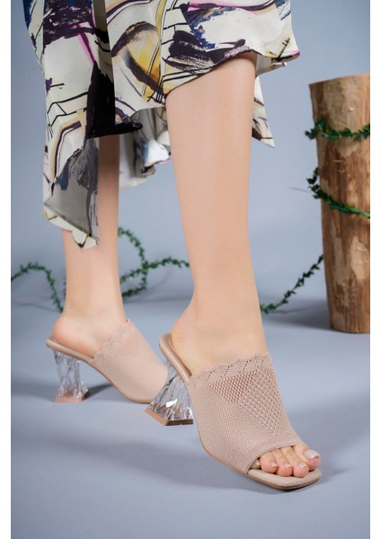 Kadın File Triko Terlik 00124800NUDE fiyatları