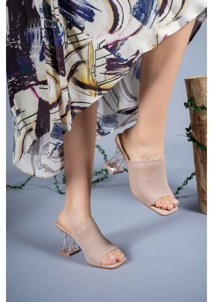 Kadın File Triko Terlik 00124800NUDE modelleri