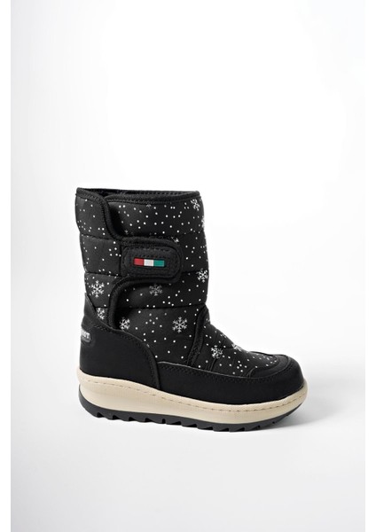 Ealgeth Çocuk Cırtlı Kar Botu 001290SIYAH Desenli