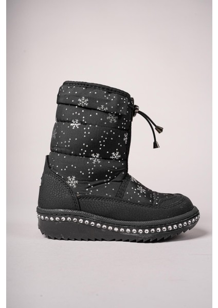 Dicnyr Çocuk Lastikli Kar Botu 001245SIYAH Desenli fiyatları