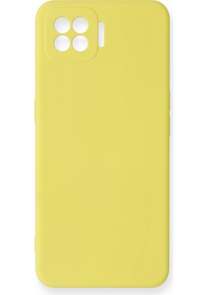 Oppo A73 Kılıf Nano Içi Kadife Silikon - Sarı 300099