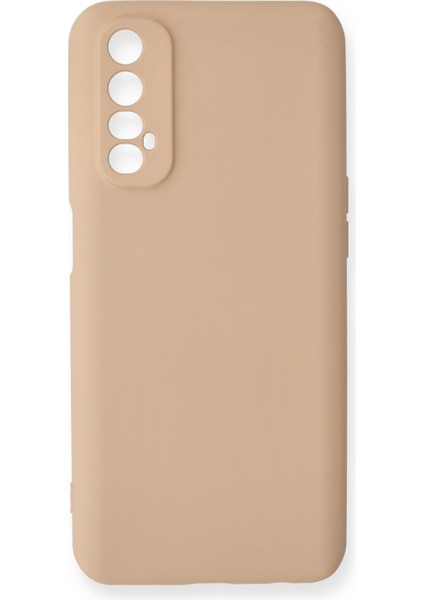 Realme 7 Kılıf Nano Içi Kadife Silikon - Pudra 300099