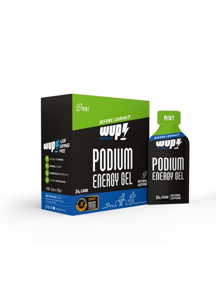 Podium Energy Gel Kafeinli Naneli Kutu (16 Adet)