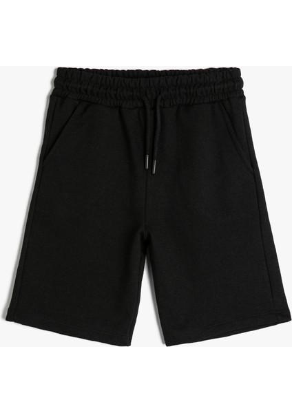 Basic Şort Cepli Beli Bağlamalı