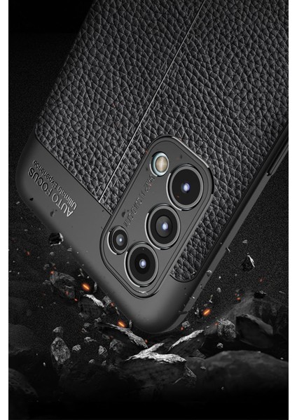 Oppo Reno 5 Kılıf Focus Derili Silikon - Kırmızı 300099 modelleri