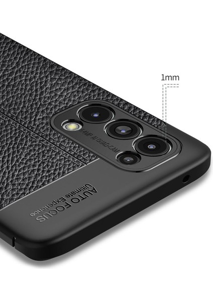 Oppo Reno 5 Pro Kılıf Focus Derili Silikon - Siyah 300099 fırsatları