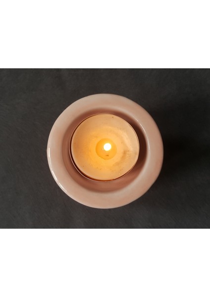 Örgü Kabartmalı Tealight Mumluk Silikon Kalıp K-352