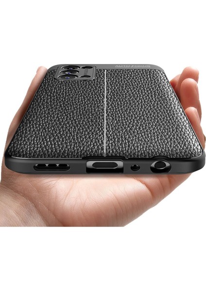 Oppo Reno 5 Kılıf Focus Derili Silikon - Lacivert 300099 indirimleri