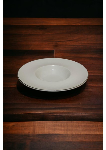 Arras Porselen Makarna Tabağı 27 Cm Platin Yaldız