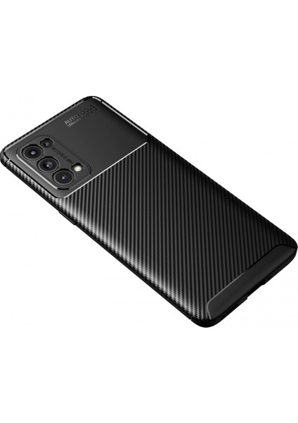 Oppo Reno 5 Pro Kılıf Focus Karbon Silikon - Siyah 300099 fiyatları